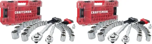 Vista 7 de CRAFTSMAN - Juego de herramientas mecánicas Versastack, mando de 1/4 y 3/8 pulgadas, 71 piezas (CMMT45171)