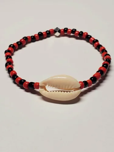 Vista 17 de 3 pcs Ilde Cowrie seashell Evil Eye Hamsa Hand Orisha Santeria Pulseras Bracelet Set