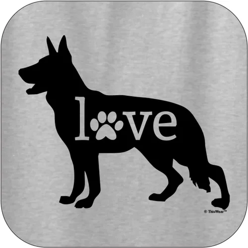 Vista 2 de Sudadera con capucha con estampado de patas de perro y pastor alemán