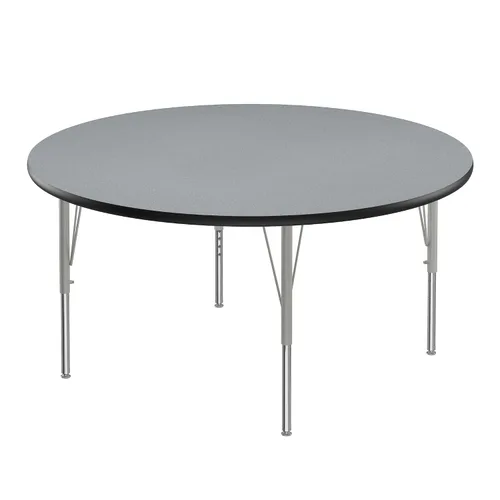 Vista 30 de Correll - Mesa de actividades rectangular Econoline de 30 x 60 pulgadas, parte superior de melamina de granito gris, altura ajustable