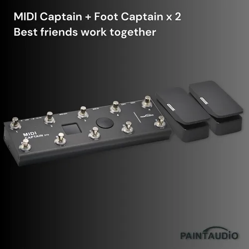 Vista 5 de Paint Audio Interruptor de pie Capitán Dual Salidas Pedal de expresión Multi-efectos Compatible para conexión punta/anillo