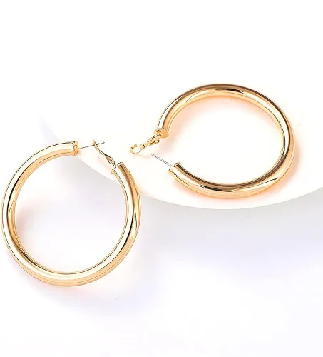 Vista 4 de Initlove Juego de aretes colgantes de forma irregular regalo especial y de moda para mujeres y niñas