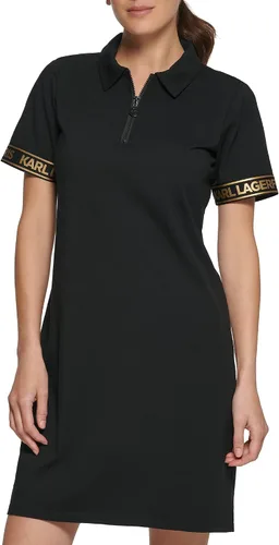 Vista 2 de Karl Lagerfeld Paris Vestido deportivo de manga corta para mujer