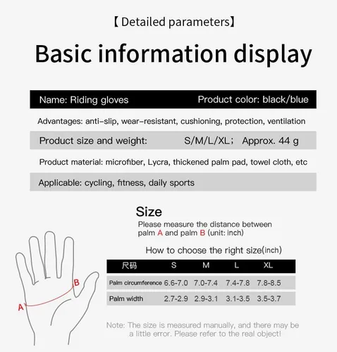 Vista 7 de Guantes de ciclismo sin dedos para hombres y mujeres guantes de bicicleta para hombres Accesorios de bicicleta de ciclismo, guantes para bicicleta