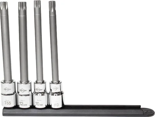 Vista 6 de Mayhew Tools 16032 Torx Juego de brocas de inserción, cromado, 10 piezas de longitud media
