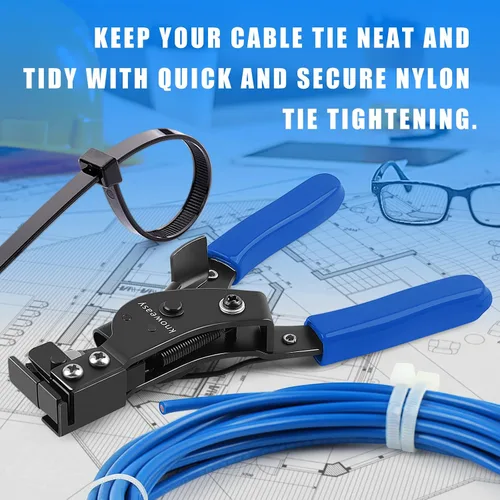 Vista 6 de Herramienta de bridas de cables Knoweasy y herramienta de atadura de cables para bridas de cables de plástico o nylon