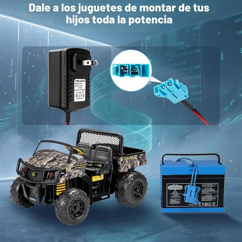 Vista 6 de Cargador de batería de 12 V para juguetes de paseo Peg-Perego
