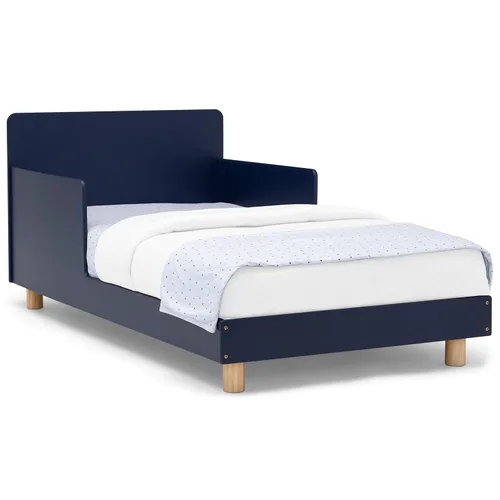 Vista 5 de Delta Children GapKids - Cama para niños pequeños, azul marino/natural + colchón TrueSleep para cuna y niño pequeño (matrimonio)