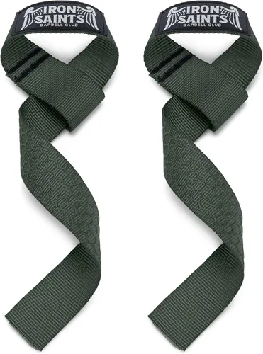 Vista 11 de Correas de nailon para levantamiento de pesas - Correas de muñeca de levantamiento de pesas con agarre de silicona para levantamiento de pesas