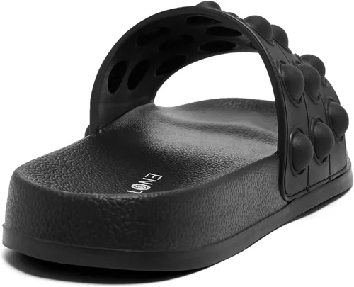 Vista 6 de Engtoy Sandalias para niños y niñas, unisex, ligeras, antideslizantes, puntera abierta, cómodas, para ducha, playa, divertidas sandalias