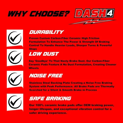 Vista 3 de Dash 4 MD815A EDGE Premium Pastilla de freno semimetálica