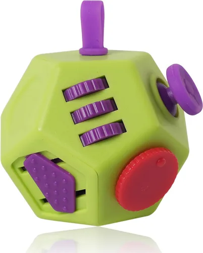 Vista 17 de UOOEFUN Mini Cubo de Juguetes Fidget, Cubo de Juguetes de 12 Lados para Aliviar el Estrés, Ansiedad, Depresión, Autismo para Niños y Adultos, Mejora