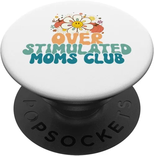 Vista 6 de Groovy Sobreestimulated Moms Club - Divertidos PopSockets MagSafe PopGrip para iPhone