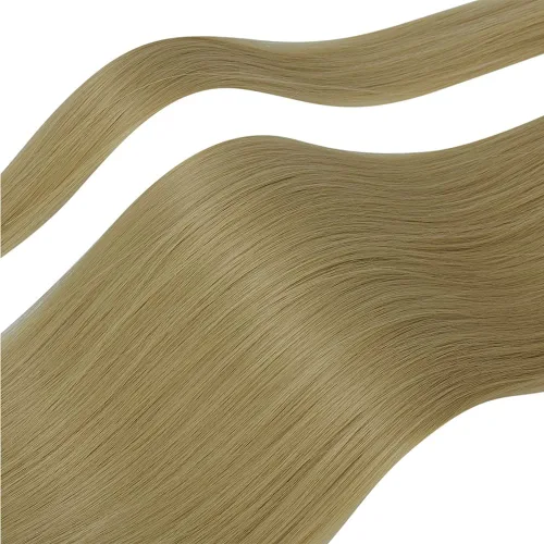 Vista 3 de OMGREAT Extensión de cola de caballo de cabello lacio envolvente para mujer, rubio ceniza, extensiones de cola de caballo larga y recta, extensiones