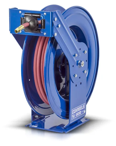 Vista 14 de Coxreels TSHL-N-650 Carrete de manguera con resorte de trabajo pesado Supreme Duty para aire/agua/aceite: 1" I.D., capacidad de manguera de 50