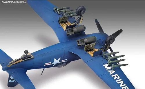 Vista 3 de Academia 1:48 - Vought F4 U-4B Corsair