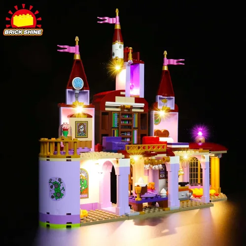 Vista 5 de Kit de luces para Belle and The Beast's Castle 43196 (juego de modelos no incluidos) (clásico)