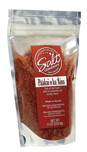 Vista 3 de Hawaiian Island Salt Company Condimento de sal marina (balsámico o kekai, bolsa de 8 onzas)
