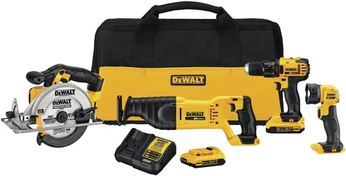 Vista 13 de DEWALT 20V MAX Cordless Drill Driver and Circular Saw Combo Kit with 2 x 2 Ah Batteries and Charger, Contractor Bag (DCK252D2)
