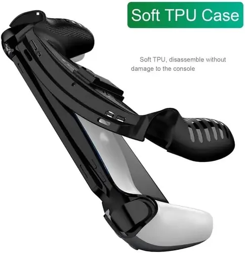 Vista 4 de Funda con soporte y protector de pantalla para PlayStation Portal Remote PlayPlayer, funda protectora con soporte para PS5 Handeld 2023 Accesorios