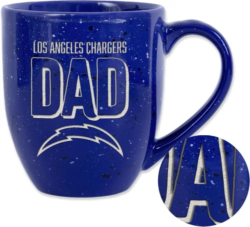 Vista 69 de Rico Industries NFL Football #1 Dad 16 oz Team Color Laser Engraved Ceramic Coffee Mug
