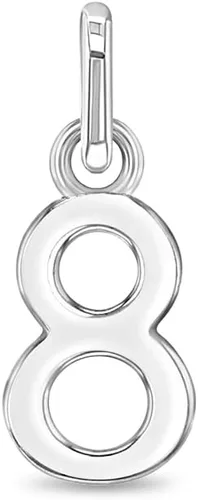 Vista 11 de In Season Jewelry 925 Sterling Silver Small Polished Numbers Charm For Little Girls Charm Bracelet 1-0 - Special Graduation Year Charm For Little