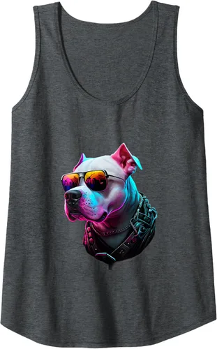 Vista 4 de Dogo Argentino Dogs Dogo Argentinos - Camiseta sin mangas, Negro