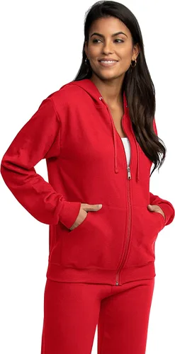 Vista 3 de Fruit of the Loom Eversoft Fleece Full Zip Hoodie Sweatshirt
