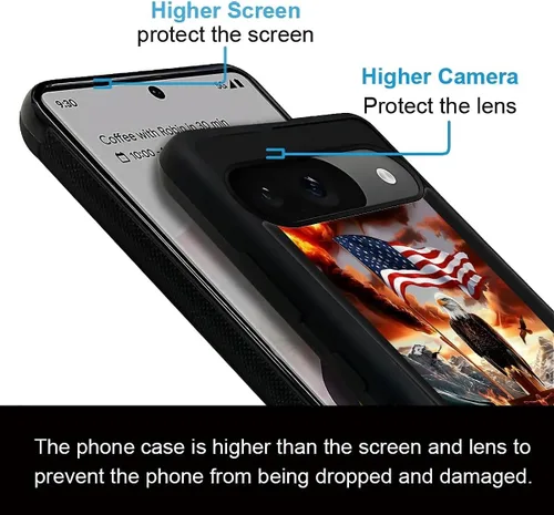 Vista 1267 de Compatible con Google Pixel 4A 5G Mobile Case Creative Acrylic Panel trasero Silicona Protección Grip especialmente diseñado para Google Pixel 4A 5G
