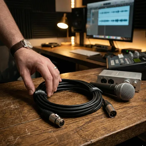Vista 8 de Gearlux – Cable de micrófono XLR, completamente balanceado, macho a hembra, 25 pies - Paquete de 3