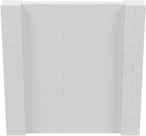 Vista 33 de EverBlock Kit de pared de 5 x 4 pies Bloques de construcción modulares Sistema de pared para edificios, pantallas y estructuras Divisor