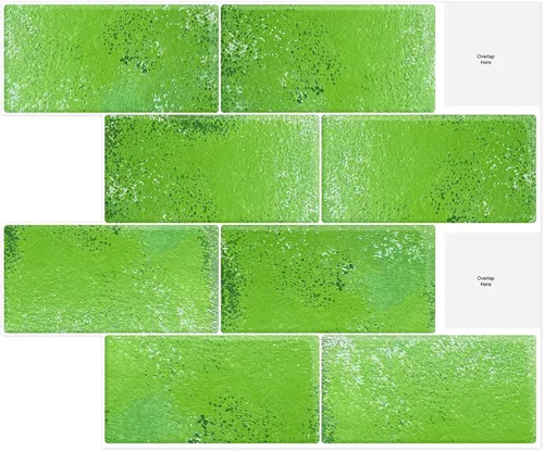 Vista 11 de Mosaicos 3D autoadhesivos para cocina, baño y tocador, 10 hojas de alta calidad, paneles decorativos impermeables (12 x 10) (verde pavo real)