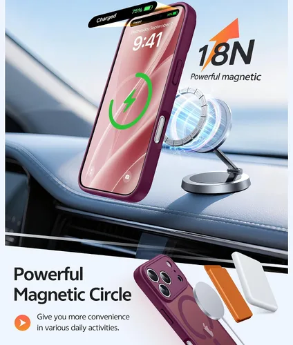 Vista 185 de FNTCASE Funda para Motorola Moto G-Stylus-5G-2025: Funda magnética translúcida mate a prueba de golpes para Moto G Stylus 2026, funda protectora