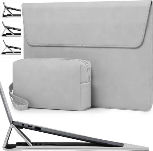 Vista 10 de HYZUO Funda para portátil de 15 pulgadas con soporte ajustable, gris Gris espacial
