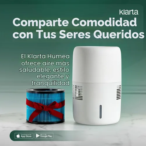 Vista 7 de Humea Humidificador Evaporativo WiFi App 3L Beige