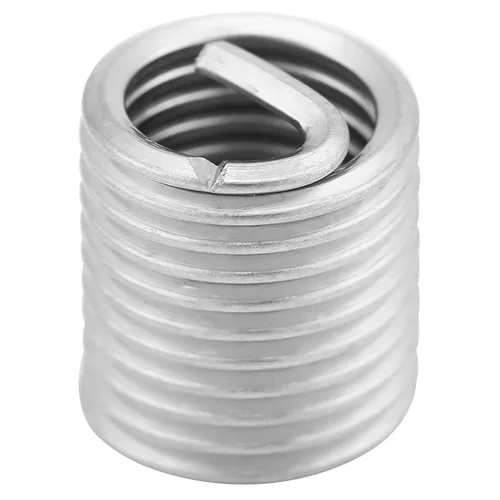 Vista 8 de Insertos de hilo de alambre, 100 piezas de acero inoxidable helicoidal de alambre helicoidal insertos de rosca de tornillo M8 x 1.25 x 2D Kit