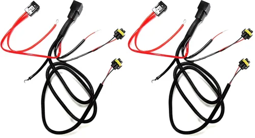 Vista 6 de iJDMTOY H11 880 890 Relay Cableado Arnés para HID Kit de conversión, Add-On Niebla Luces, LED de circulación diurna Lámparas y mucho más