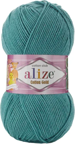 Vista 36 de 55% algodón 45% acrílico Alize Cotton Gold Yarn 1 madeja/bola 3.53 oz 360 yardas (1-crema)