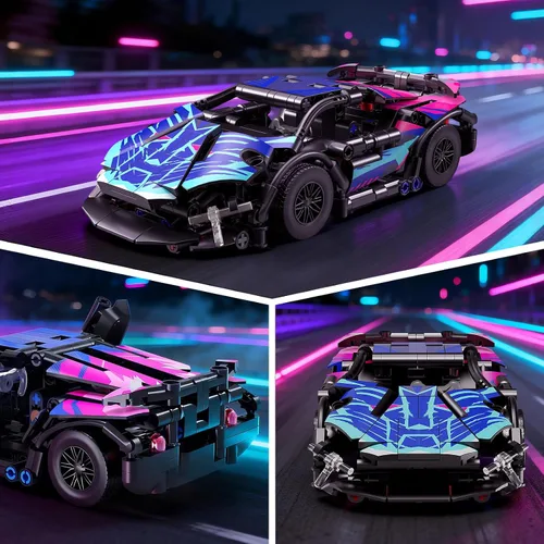 Vista 5 de Juegos de coches de carreras de estilo cibernético para adultos