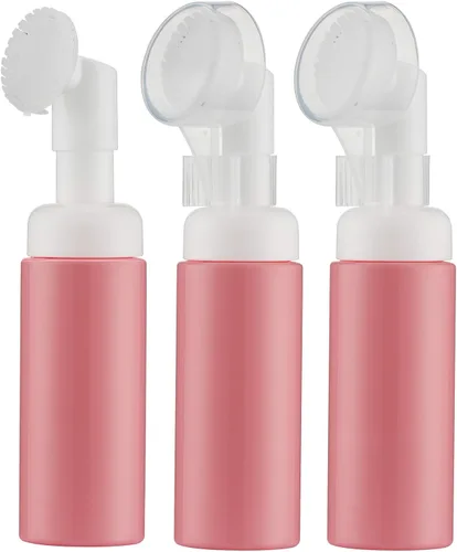 Vista 9 de Botella de espuma de 2 onzas con cepillo, botella de detergente vacía para patas limpias con cepillo limpiador sin enjuague, pequeños dispensadores