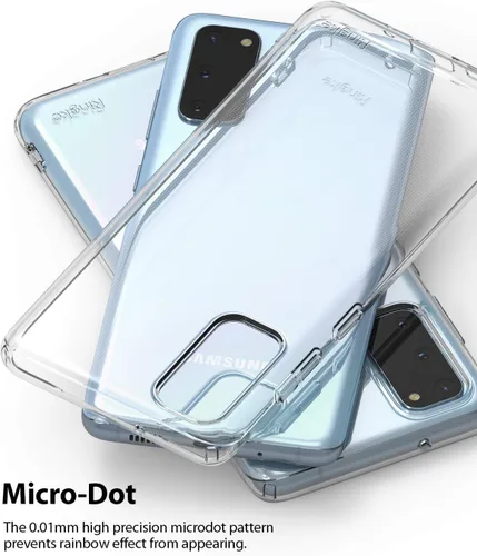 Vista 4 de Ringke Funda Air compatible solo con Galaxy S20 (2020), delgada, flexible, a prueba de golpes, TPU - transparente