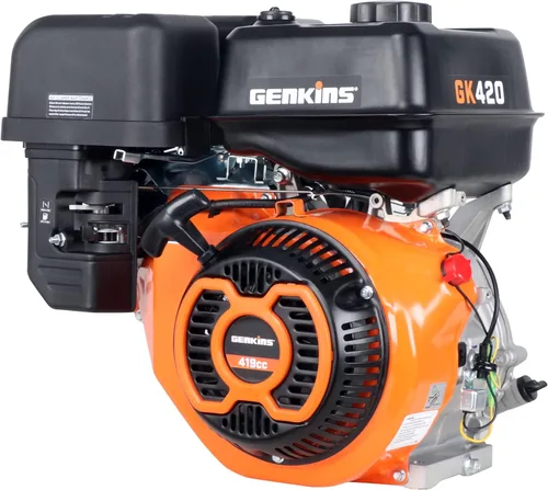 Vista 5 de Genkins Motor multiusos a gas de arranque de retroceso de 15 HP 420cc, GK420..