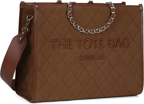 Vista 11 de Chinllo - Bolso de mano para mujer, bolsa satchel con asa superior y correa para el hombro