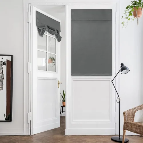 Vista 68 de HOMEIDEAS Cortinas Opacas para Aula para Puerta Principal, Cubierta de Ventana de Puerta de Aula, Persianas de Privacidad con Aislamiento Térmico