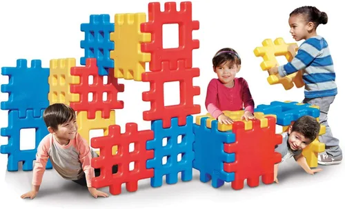 Vista 7 de Juego de bloques Little Tikes Big Waffle, 18 piezas