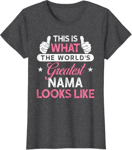 Vista 3 de Camiseta Nama para mujer: camiseta de nama más grande del mundo Negro