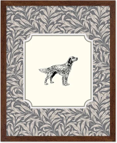 Vista 33 de Poster Master Póster Vintage de Cocker Spaniel Inglés - Impronta Retro de Perro - Arte Floral - Arte de Cachorros - Arte para Amantes de Animales