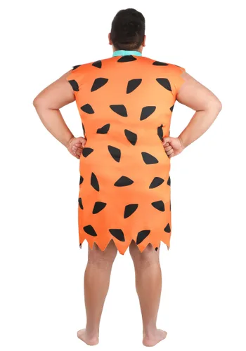 Vista 3 de Disfraz Plus Size de Hombre Fred Flintstone de Los Picapiedra Multicolor