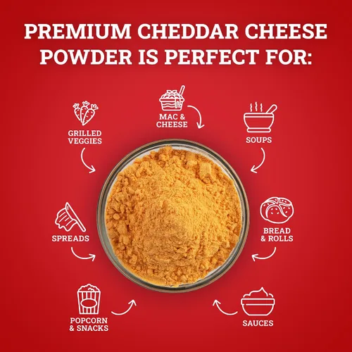 Vista 6 de Hoosier Hill Farm Queso cheddar en polvo premium, 1 libra (paquete de 1)