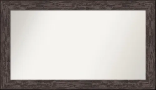 Vista 635 de Amanti Art Espejo personalizado, espejo de baño negro puente, espejo de pared o espejo de tocador de baño sobre el fregadero (26 x 26 pulgadas)